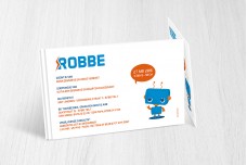 Schattig blauw robotje Schattig blauw robotje